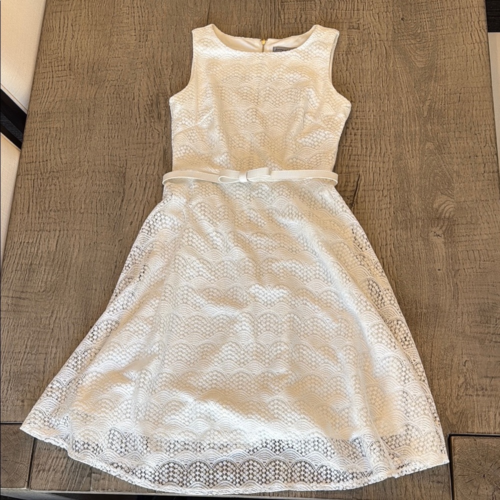 Danny And Nicole Dress Women's Size 4 Ivory Lace